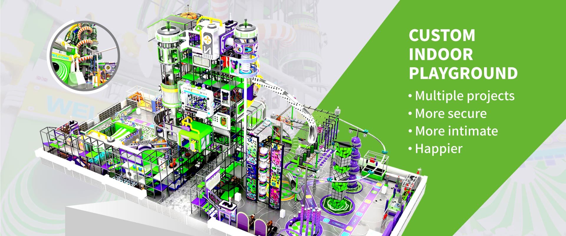 qualité Équipement de terrain de jeux intérieur usine