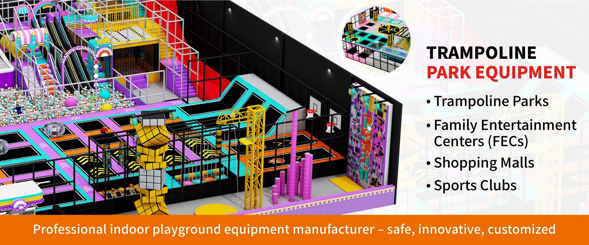 qualité Équipement de terrain de jeux intérieur usine