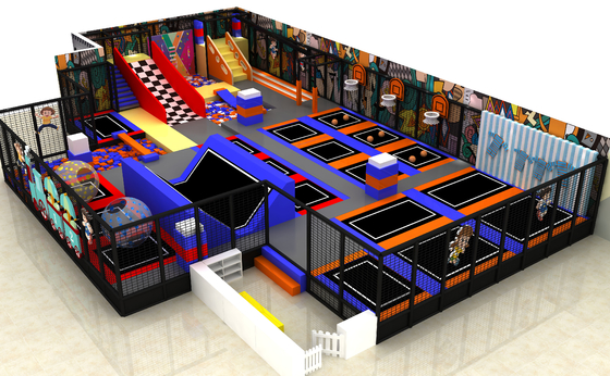kaufen 12FT 14FT 15FT Trampolinpark Hersteller Fade-resistente Trampolin-Vergnügungspark online manufacture