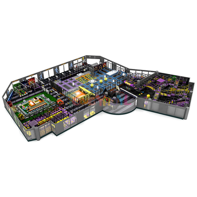 kopen Indoor Trampoline Park Apparatuur Kinderen Indoor Jumping Playground Commercieel online manufacture