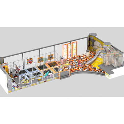 Buen precio 15 - 200 Pasajeros Trampolín Parque Equipo Unisex Trampolín Parque de juegos interior en línea