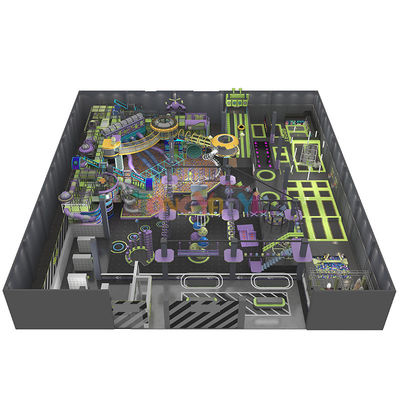 Buen precio Seguridad Equipo de trampolín de parque Equipo de trampolín de interior personalizable No tóxico en línea