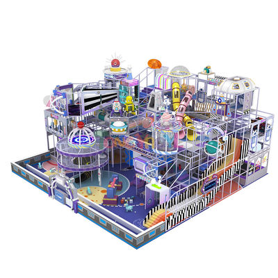 Bon prix 280 Squares Structure de jeu modulaire à l'intérieur Thème de l'espace Aventure Parc intérieur Pourpre en ligne