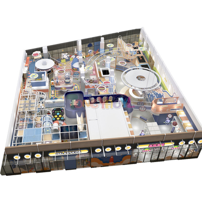 kaufen Einkaufszentrum Indoor Play Maze Mehrere Ebenen Indoor Playland Ausrüstung Baby King Thema online manufacture
