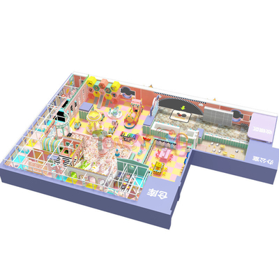 comprare Progetto di gioco interattivo multifunzionale per bambini Parco giochi attrezzature morbide online manufacture