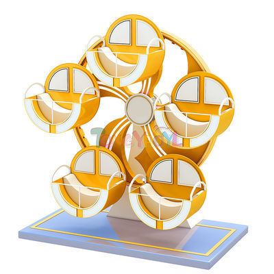 Buen precio Equipo de juegos suaves personalizados Rueda de Ferris en miniatura naranja comercial en línea