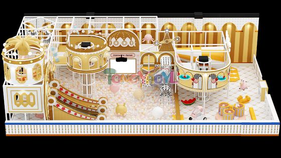 Good price 180 Squares Indoor Playground Equipment Yellow Commercial Indoor Play Equipment Entertainment online