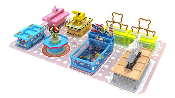 Buen precio Equipo de juegos de interiores con tema personalizado ODM Jardín de juegos para niños en línea