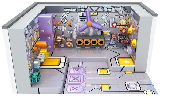 Bon prix Super Challenge Ninja Terrain de jeux intérieur personnalisé Terrain de jeux d'aventure intérieur Sécurité en ligne