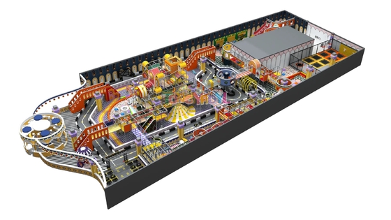 kopen 1900 vierkanten Custom Indoor Playground Multifunctionele Grote Indoor Play Structures online manufacture