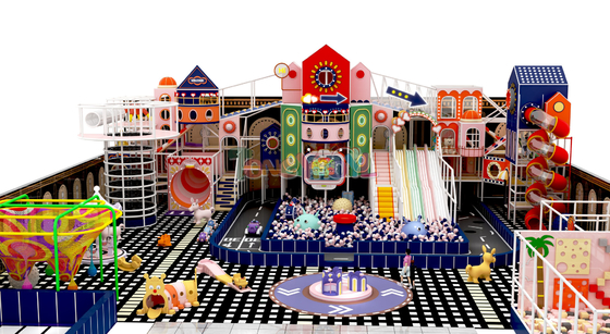 comprar Jardín de juegos de interior personalizado con variedad de diapositivas y soft play opciones de temas únicos online manufacture