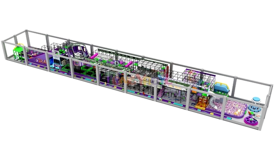 kopen Aanpasbare Ninja Indoor Playground Unisex Commerciële Indoor Playgrounds OEM Met Veiligheidsapparaat online manufacture