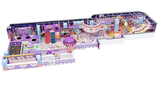 Buen precio Equipo para parques de diversiones interiores de color púrpura Unisexo Equipo para juegos infantiles interiores en línea