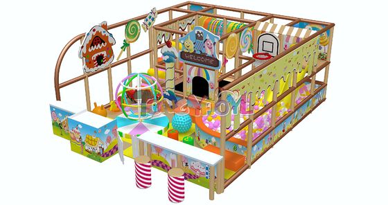 Bon prix Terrain de jeux de développement sur le thème des bonbons Équipement intérieur durable pour la croissance physique et cognitive en ligne
