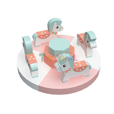 Buen precio Conjunto de juego eléctrico Merry Go Round 100kg - 500kg Capacidad de juego suave inflable en línea