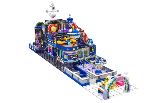 Goede prijs Blauwe Interstellaire Indoor Playground met ruimteverkenning thema online