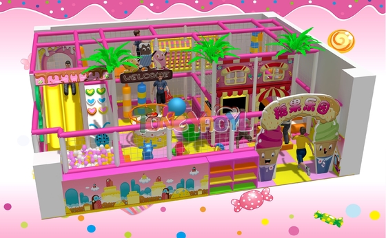 Indoor Playground Equipment Candy Land Theme For Kids With Interactive Features