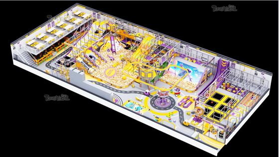 Harga yang bagus Taman bermain dalam ruangan untuk anak-anak dan keluarga dengan luas 900 m2 on line