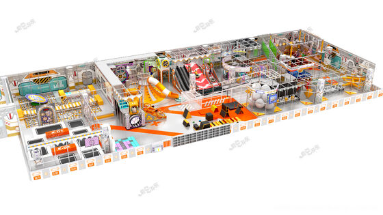 Bom preço Playground esportivo coberto de 800 m² com parque de trampolim moderno e moderno centro de atividades para crianças on-line